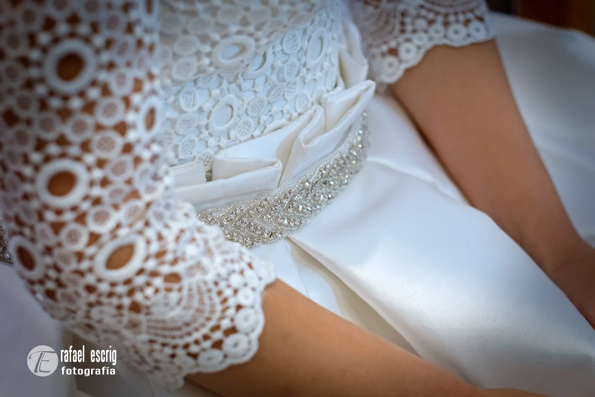 Noelia - Top de Encaje y Falda de Tul - Detalle 2 del vestido de novia