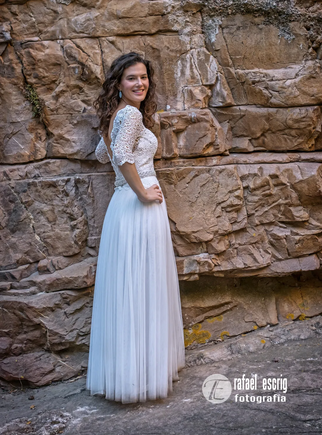 Noelia - Top de Encaje y Falda de Tul - Detalle 4 del vestido de novia