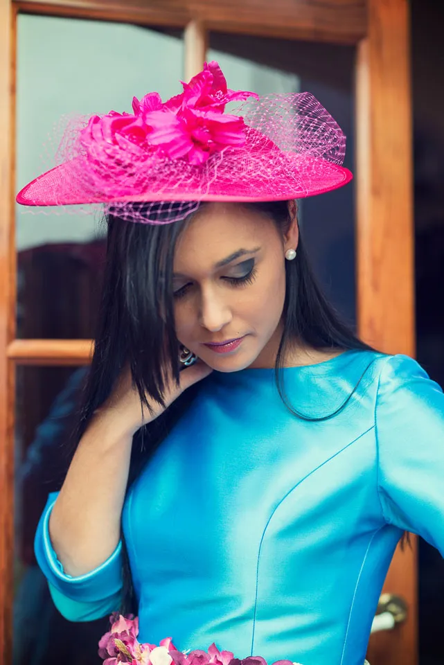 Shantu turquesa - Detalle 3 del vestido de fiesta