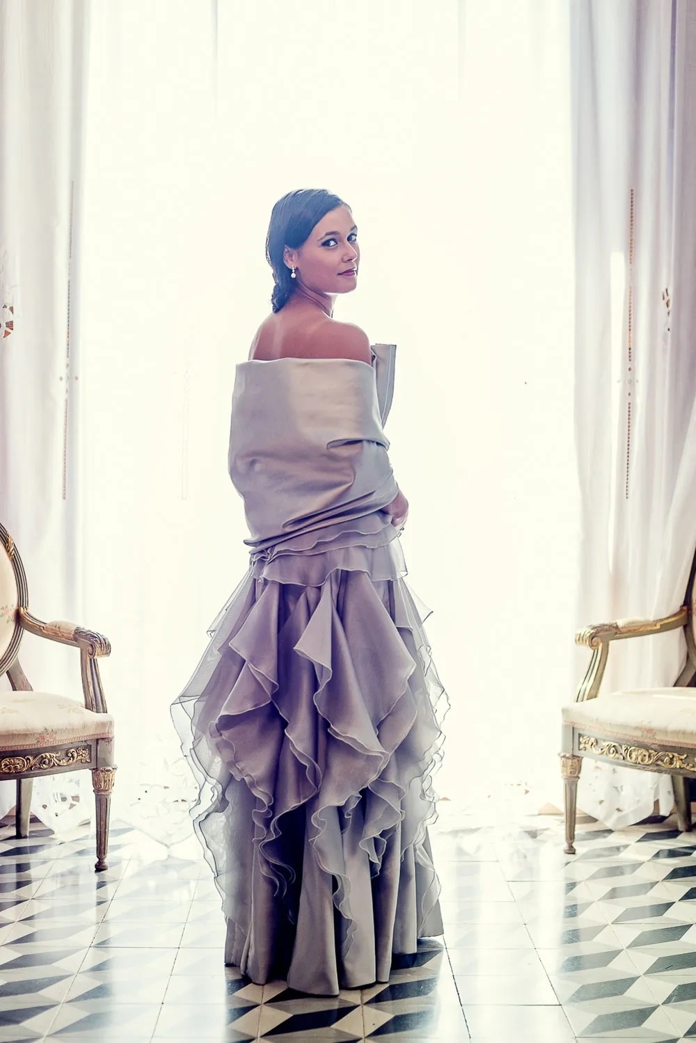 Vestido de volantes